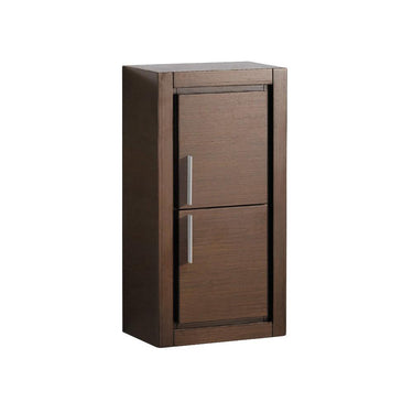 Fresca Allier Wenge Brown Bathroom Linen Side Cabinet w/ 2 Doors Linen Cabinet Fresca